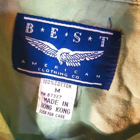 Sage Green Button Down shirt size M - Picture 4 of 4